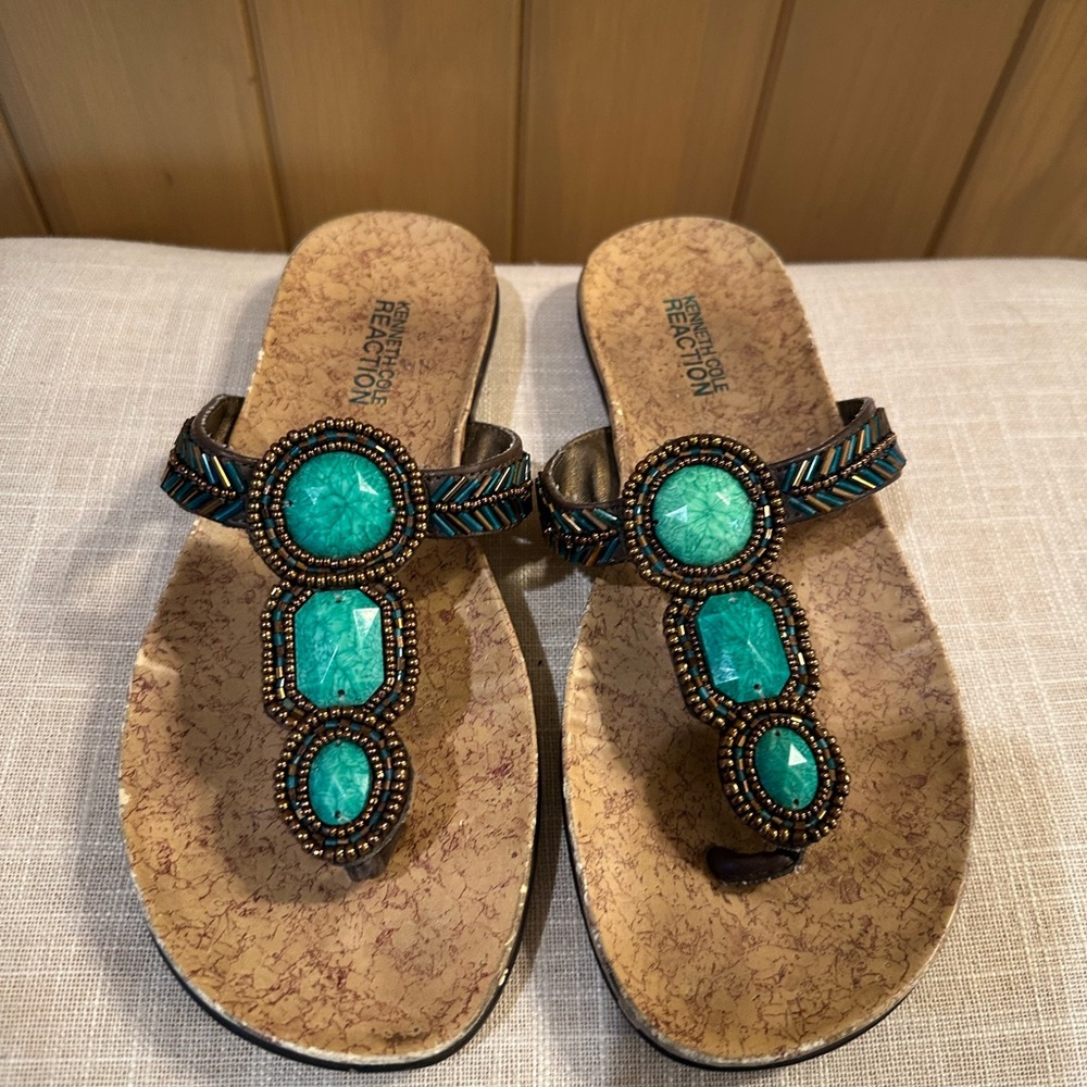 Kenneth Cole Beaded Sandals